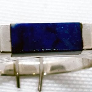 Anillo cajón chico una barra lapislázuli