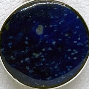 Colgante bisel redondo 1,6 cms diámetro en lapislázuli